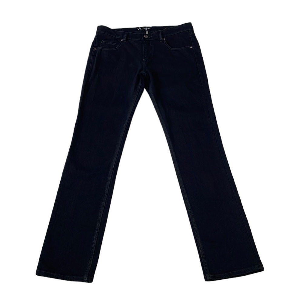 MaxAzria Jeans Straight Leg Denim Black Size 31